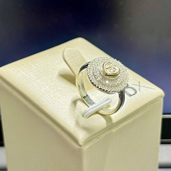 CAN4200 ANILLO 15 A„OS MICROCIRCONES Y CORAZîN TALLA 06