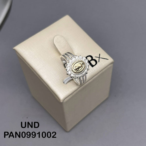 CAN1628 ANILLO DAMA GUADALUPE ORO PLATA TALLA 05