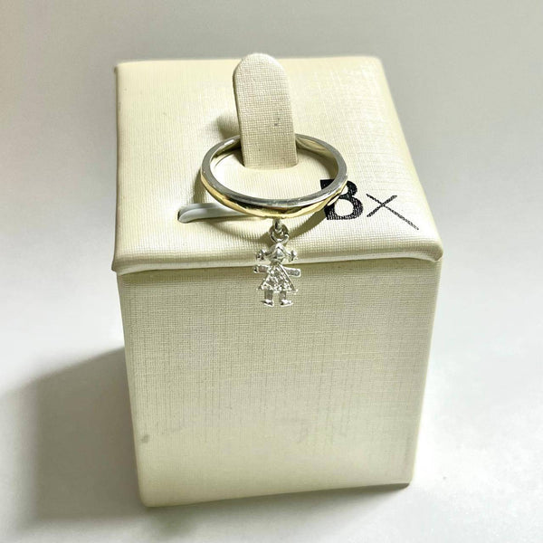 CAN4269 ANILLO DIJE NI„A ORO PLATA TALLA 09