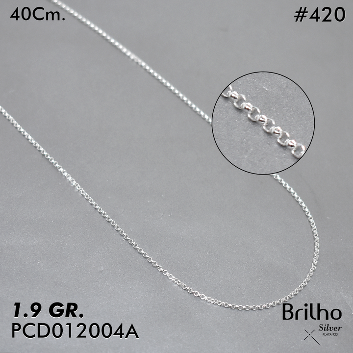 PCD0420 CADENA DELGADA  40CM