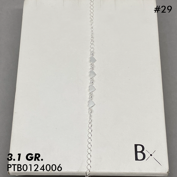 T7N029 TOBILLERA CORAZONES