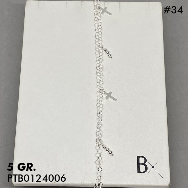 T7N034 TOBILLERA BALêN Y CRUCES