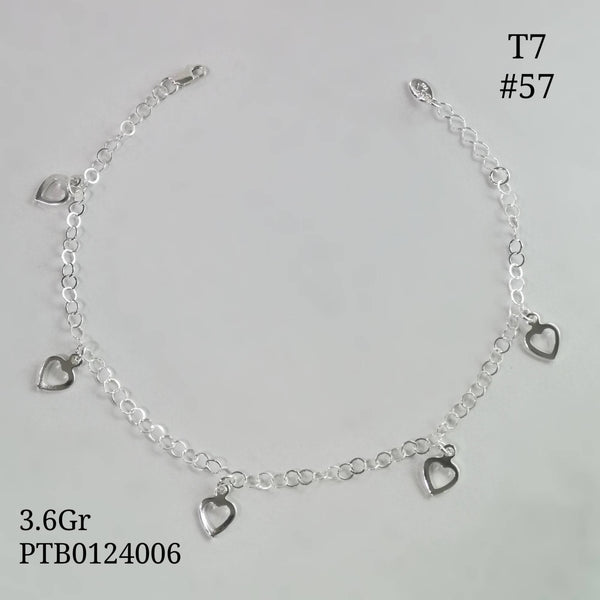 T7N057 TOBILLERA CORAZONES