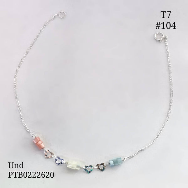 T7N104 TOBILLERA CORAZONES Y DONAS