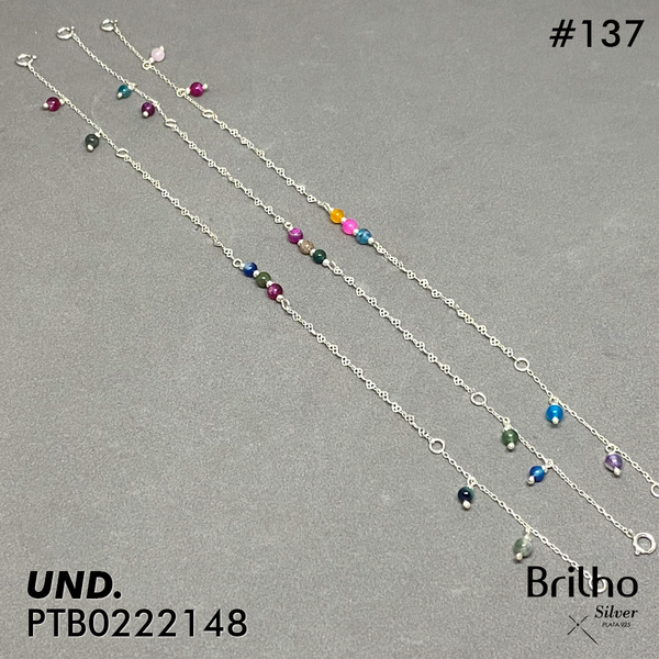 T7N137 TOBILLERA CORAZONES Y BALêN