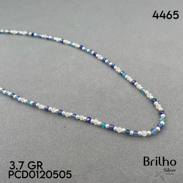 A6055 CADENA CRISTALES AZULES