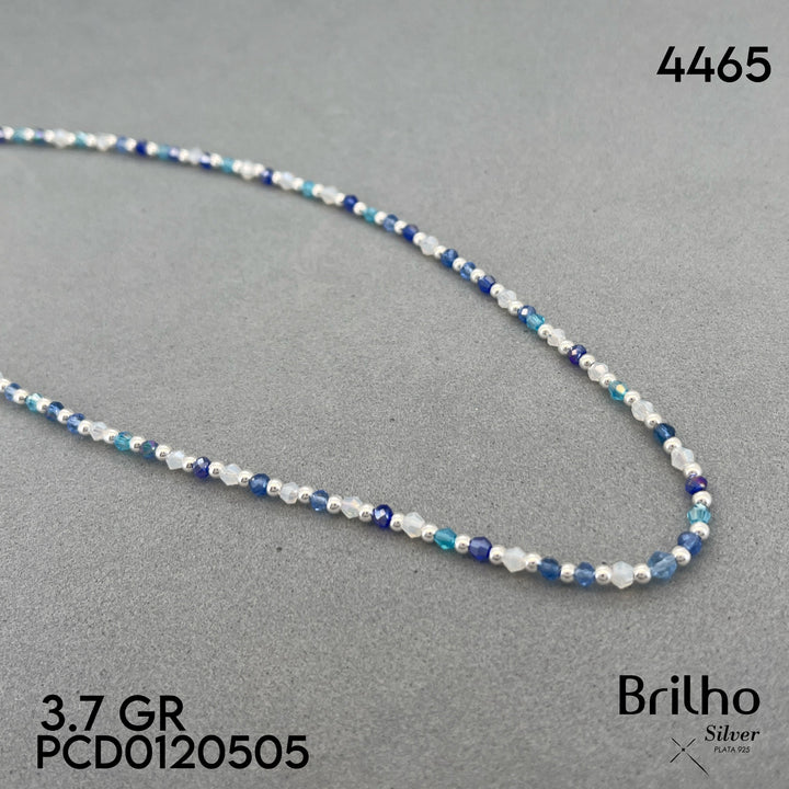 A6055 CADENA CRISTALES AZULES