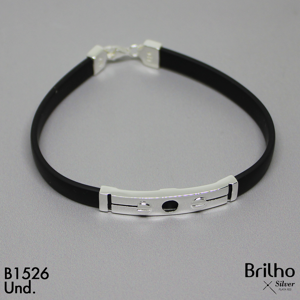 T9N337 PULSERA HOMBRE CUERO