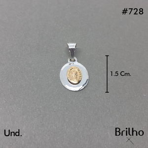 CDJ0728 DIJE VIRGEN MARIA AUXILIADORA ORO PLATA